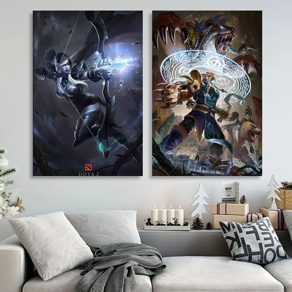 DOTA 2 ретро постер винтажный настенный Декор для дома общежития интерьера