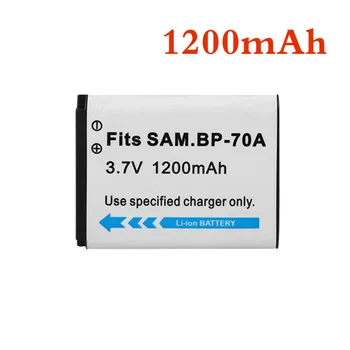 

1pc 1200mAh BP-70A BP 70A BP70A Rechargeable Camera Battery For Samsung ES65 ES70 TL105 TL110 PL100 Camera SLB-70A Battery