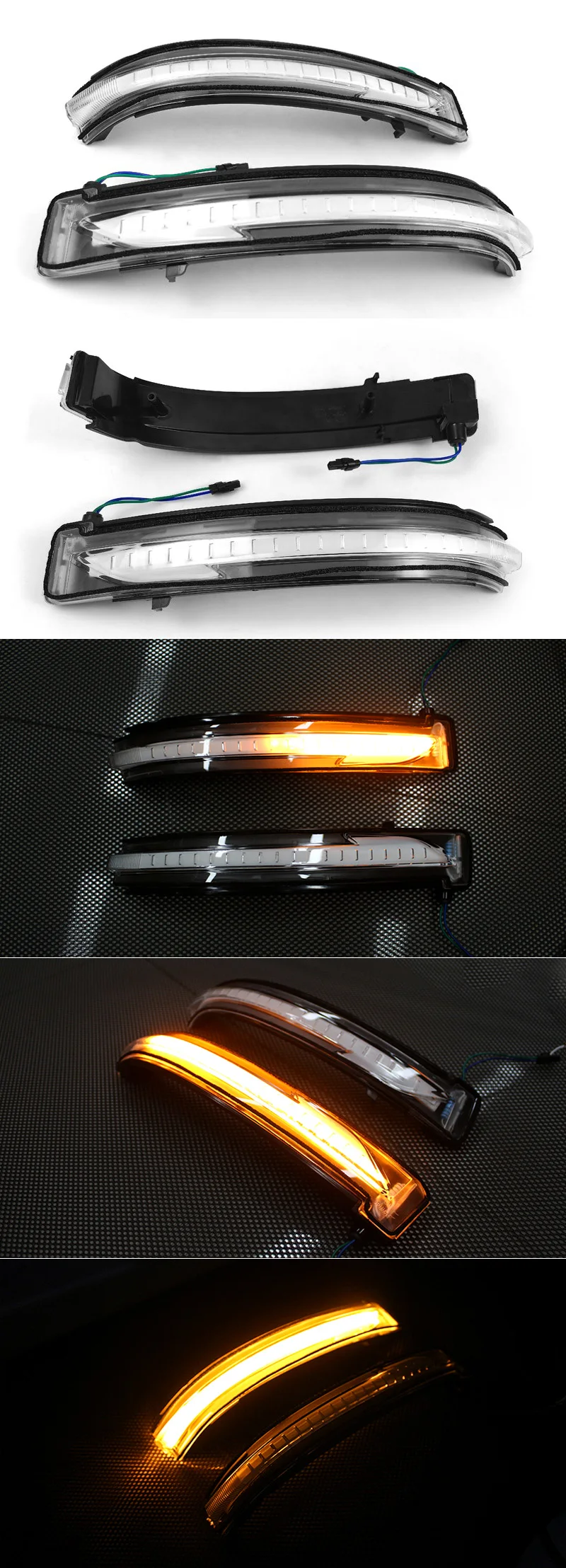 2 шт. Динамический светодиодный указатель поворота для Nissan X-trail, T32- зеркало заднего вида Индикатор для зеркала последовательного мигалки лампы