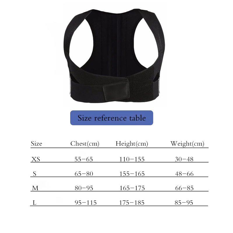 HKJD Posture Corrector for Men Women child Back Posture Brace Clavicle Support Stop Slouching Hunching Adjustable Back Traine