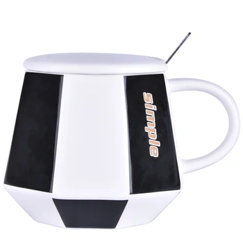 

Ceramic Creative Personality with Lid Spoon Coffee Mup Retro Coffee Mug Work Mug Caneca Personalizada Unique Mugs Reusable Mug