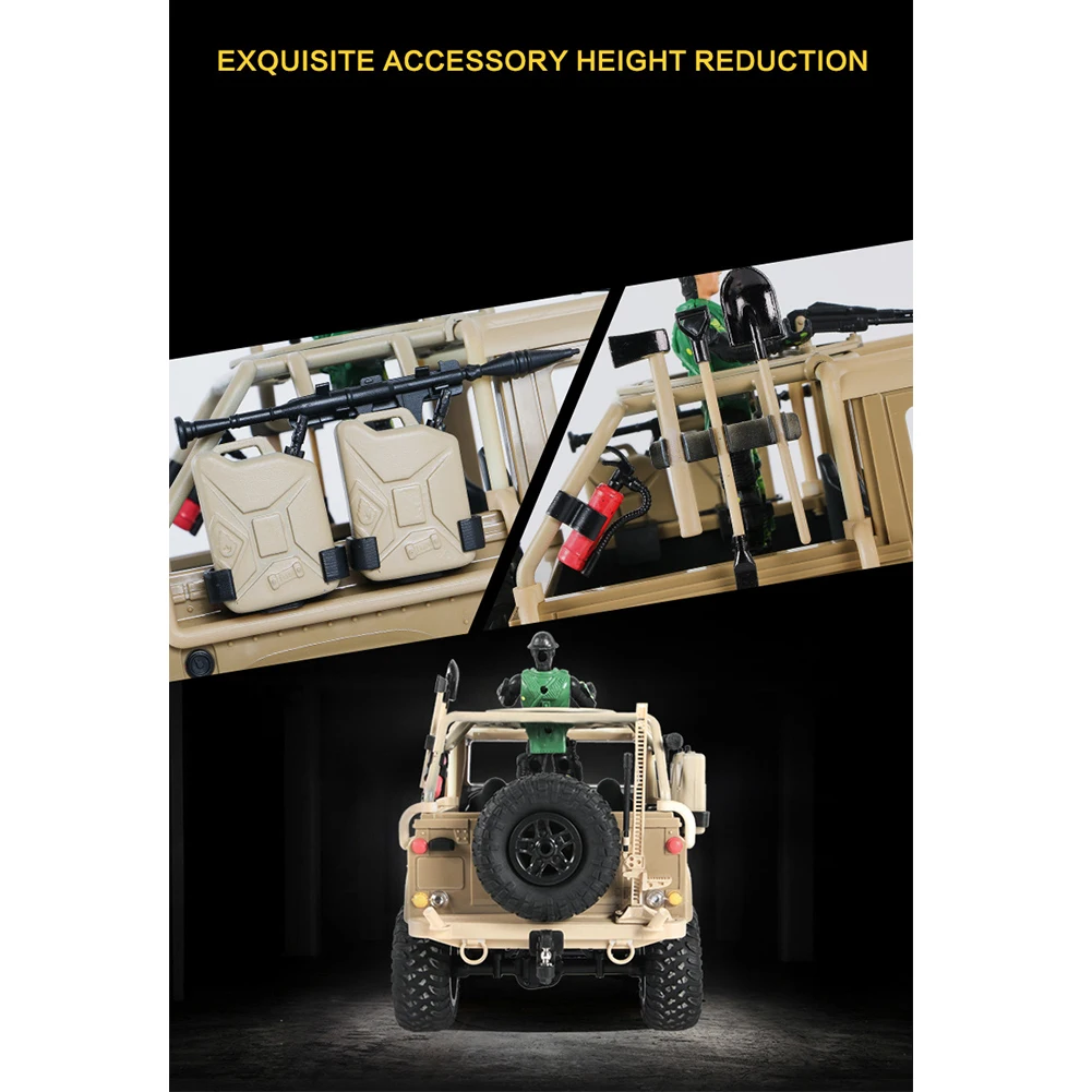 

High Speed Toys Gift RC Car 1:12 2.4GHz Four-Wheel Drive Climbing Powerful Electric Truck Alloy RSOV LED Lights