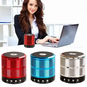 

WS887 Portable Bluetooth Speaker Cylinder Button Control Stereo Music Wireless Bluetooth Speaker блютуз колонка сабвуфер