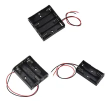 AA 18650 Мощность Батарея чехол держатель для хранения коробка разъем провода с подводящего провода