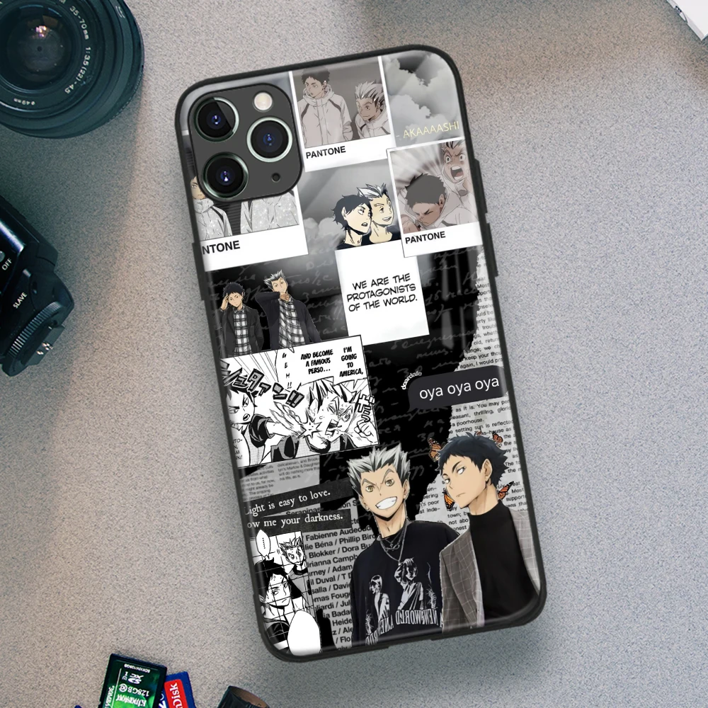 Бокуто и акааши Haikyuu! Аниме мягкий чехол для телефона из ТПУ IPhone SE 6s 7 8 Plus X Xr Xs 11 12 Mini