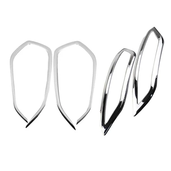 

for Hyundai Tucson 2016 2017 2018 ABS Front Fog Light Cover & Rear Trunk Bumper Reflector Fog Light Lamp Cover