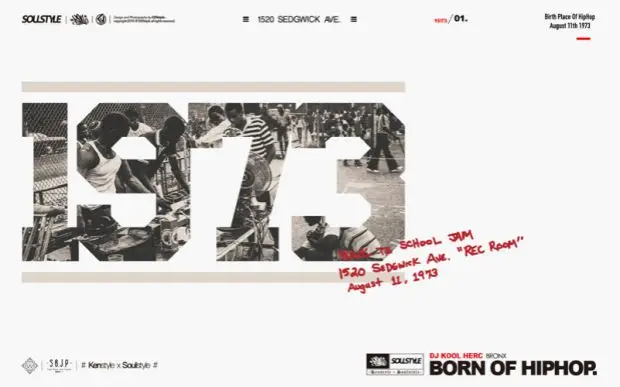Soulstyle x Kenstyle Joint Ограниченная серия 1973 хип-хоп свободная футболка с короткими рукавами белый черный европейский размер M L Cutton