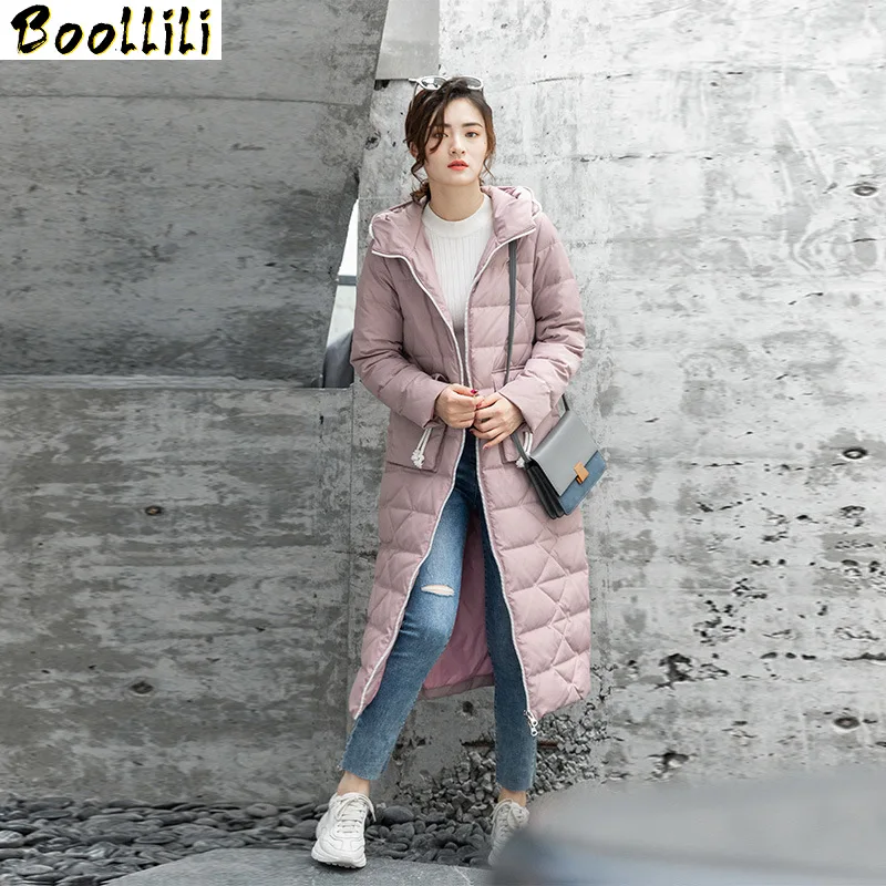 

Boollili Winter Coat Women Korean 90% White Duck Down Jacket Women Down Coat Slim Puffer Jacket Parka Casaco