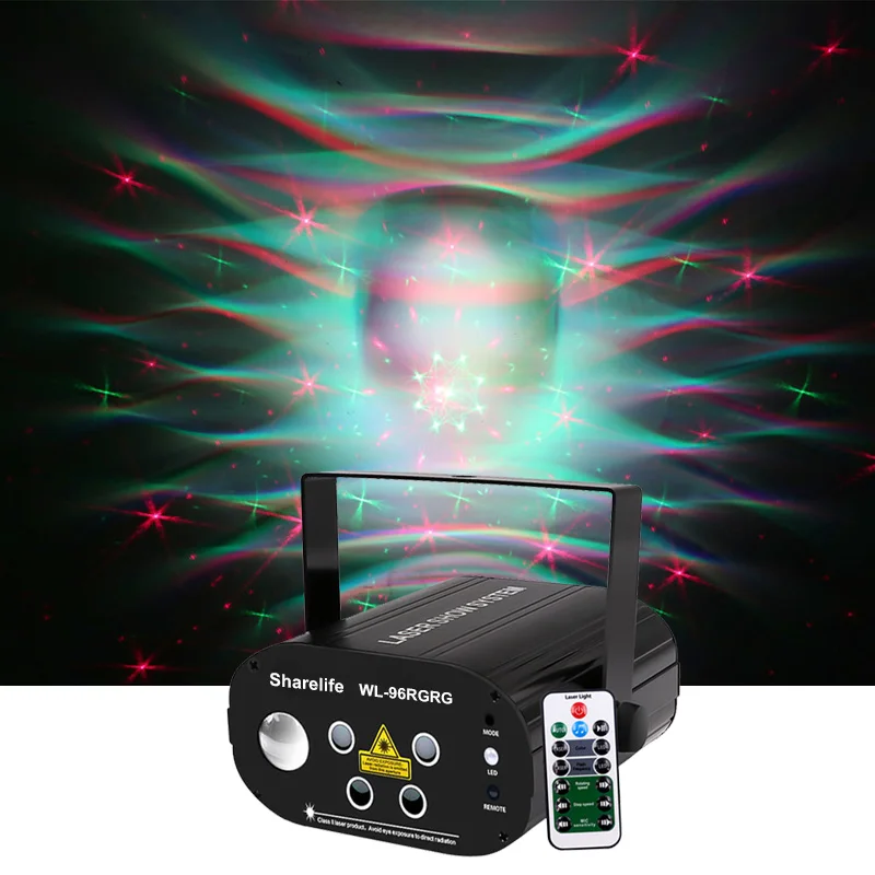 Sharelife миниатюрный 4 объектива 96 RG шаблонов светильник свет смешанный RGB