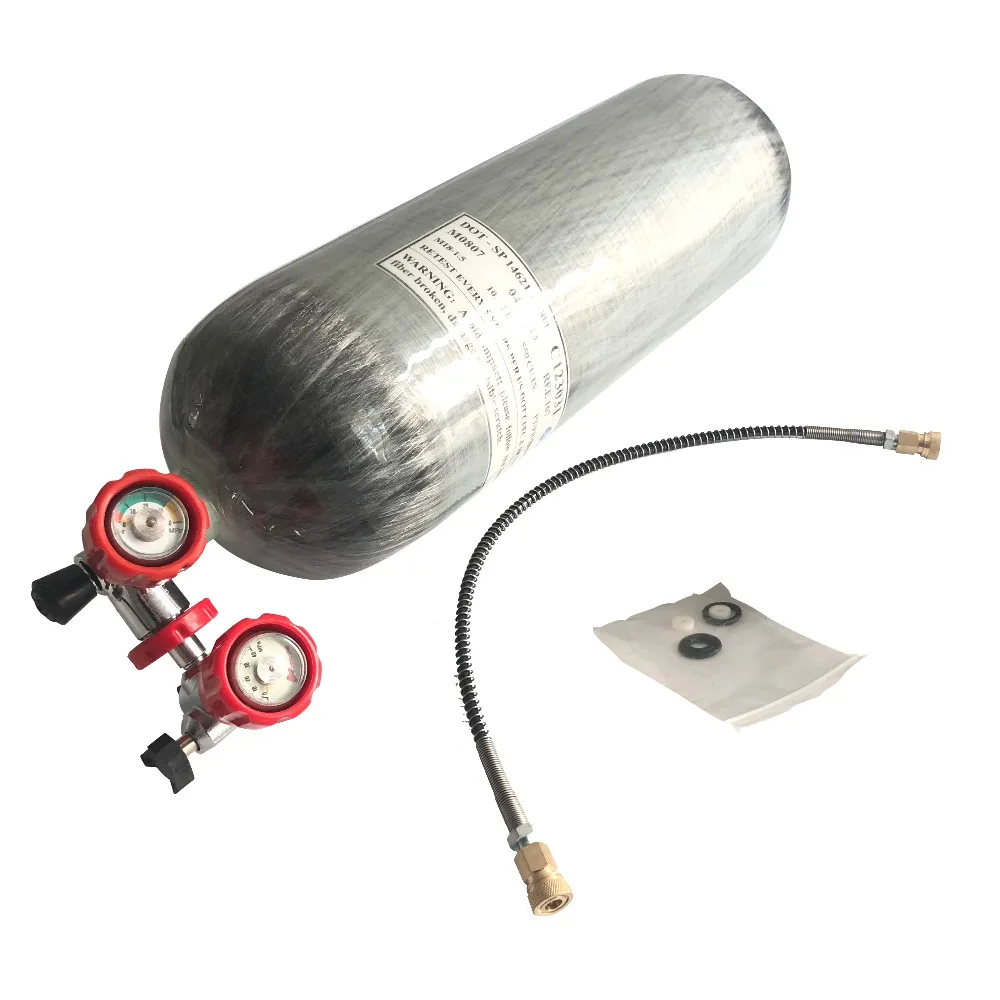 AC290111 Avevare 9L DOT углеродное волокно PCP цилиндр Пейнтбольный бак с клапаном и АЗС страйкбол ВВС Кондор акваланг винтовка