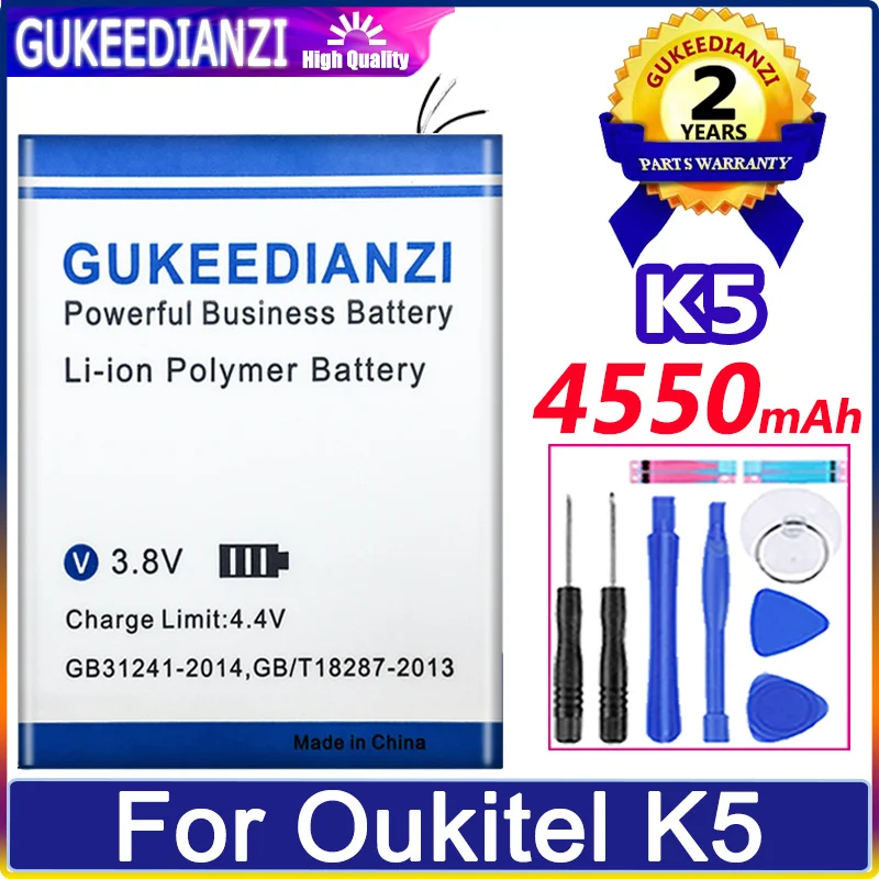 Аккумулятор GUKEEDIANZI K 5 4550mAh для OUKITEL K5 | Мобильные телефоны и аксессуары