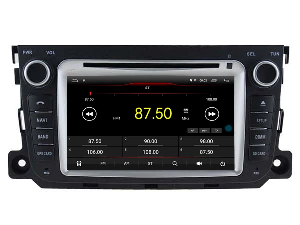 Flash Deal AVGOTOP Android 9 Car Radio GPS DVD Player for MERCEDES-BENZ SMART 2010-2014 Wifi Vehicle Multimedia 5