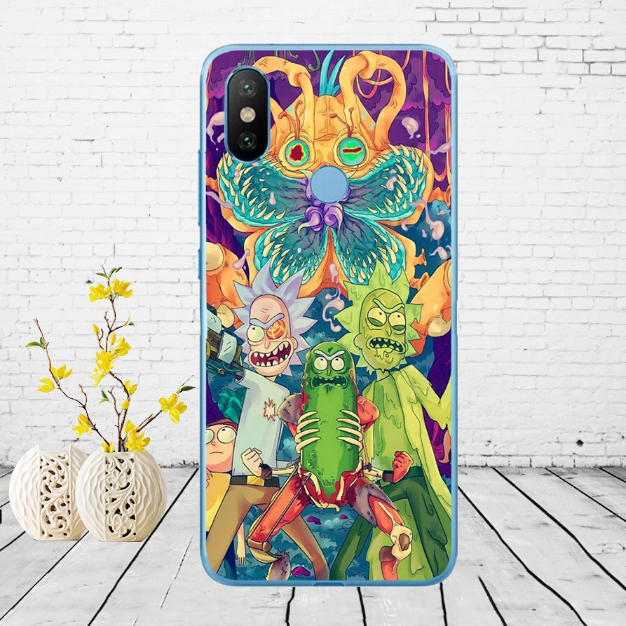 209DD Rick and Morty Season Soft Silicone Cover Case for Xiaomi Redmi 6 6a mi 8 a2 lite note 5 6 pro 7 case