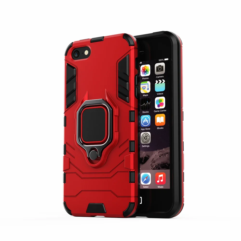 Custodia Per Armatura Antiurto Per Iphone 5 5S Se Custodia Per Anello Supporto Per Telefono Cover Posteriore Per Iphone Se 2016 5 5S 5G 4.0 "Coque Fun