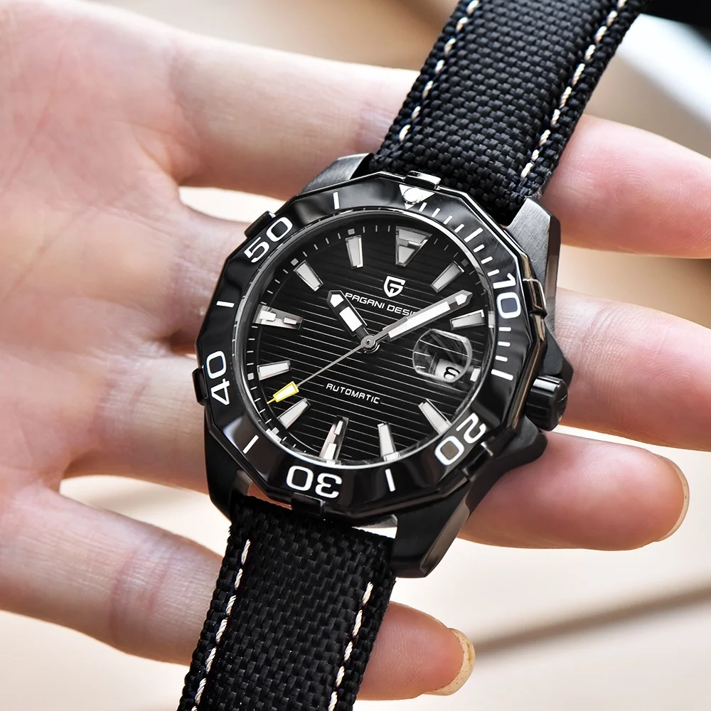 Бренд PAGANI Дизайн 1617 мужские военные спортивные механические часы водонепроницаемые из нержавеющей стали топ брендовые Роскошные мужские часы