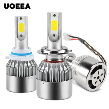 

2pcs/Lot Car Headlight Light H4 H7 LED Bulbs H1 H3 H8 H11 HB3 HB4 C6 Light 6500K 7000LM 36W 9~30V Fog Lights Car Accessories