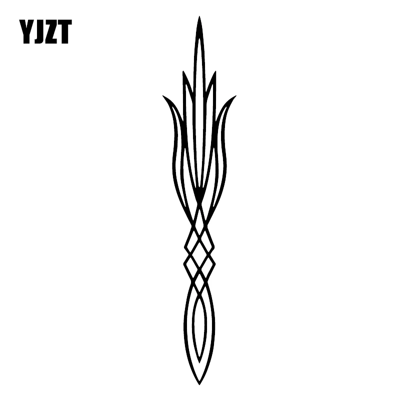 YJZT 3.7X18.3CM Pinstripe художественное оформление всего тела виниловые наклейки на машину