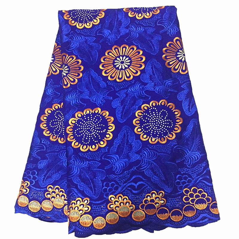 

royal blue swiss voile lace fabric pure cotton african voile lace fabric with stones swiss voile fabric 5yards