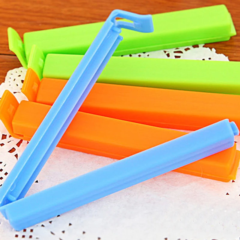 10pcs Kitchen supplies tool Kitchen Storage Household Snack Food Seal Sealing Bag Clip Sealer Clamp Plastic Tool gift