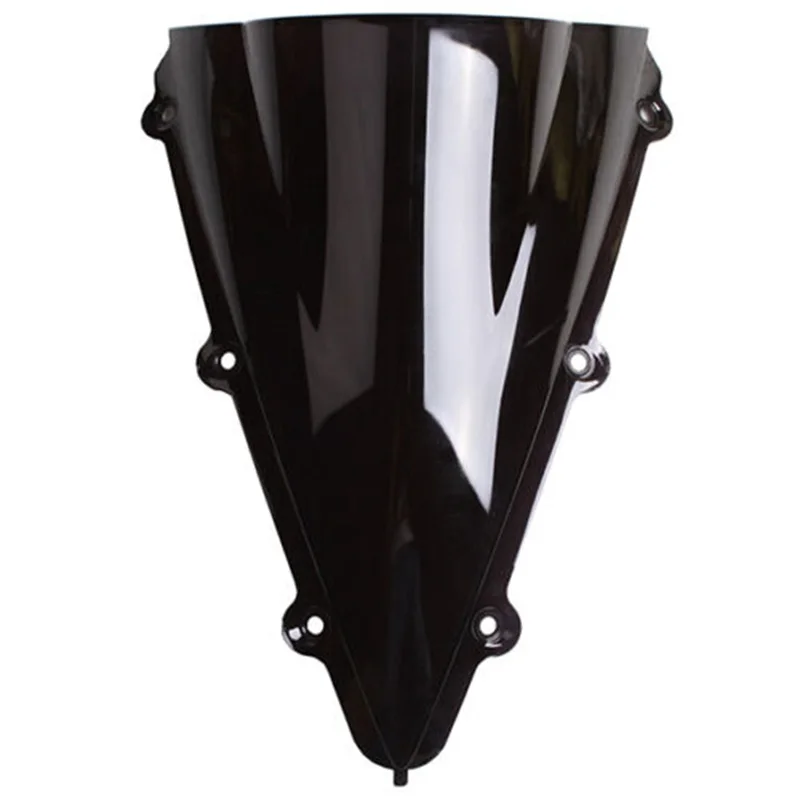 Мотоцикл PMMA ветровое стекло двойной пузырь для YAMAHA YZF R1 1000 2004-2006 2005 - Цвет: Black