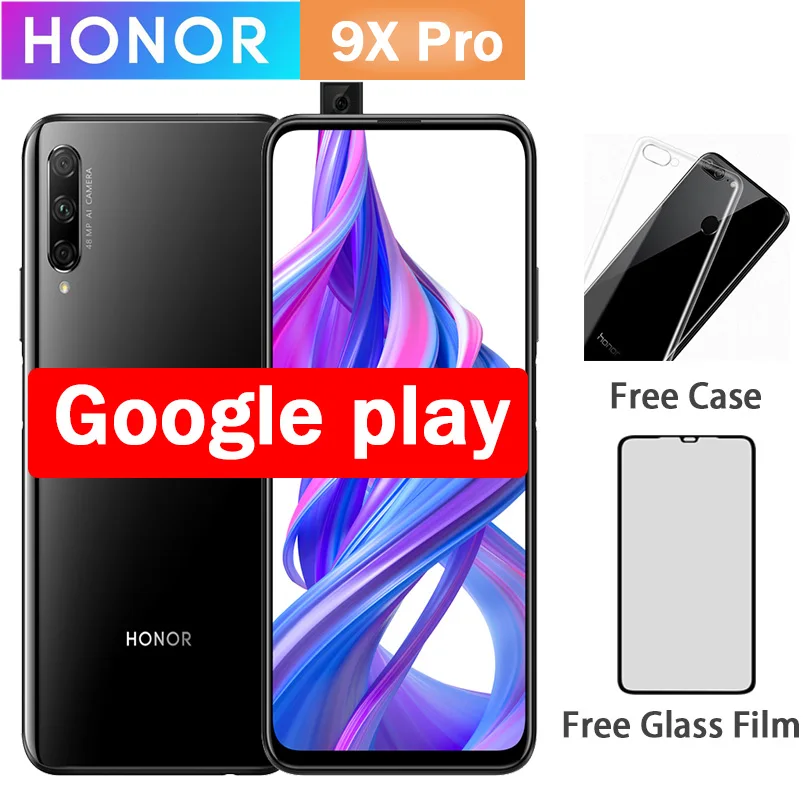 Honor 9X Pro 8 ГБ ОЗУ 256 Гб ПЗУ Kirin 810 Восьмиядерный 4000 мАч LiquidCool мобильный телефон задний 48MP передний 16MP 6,59"