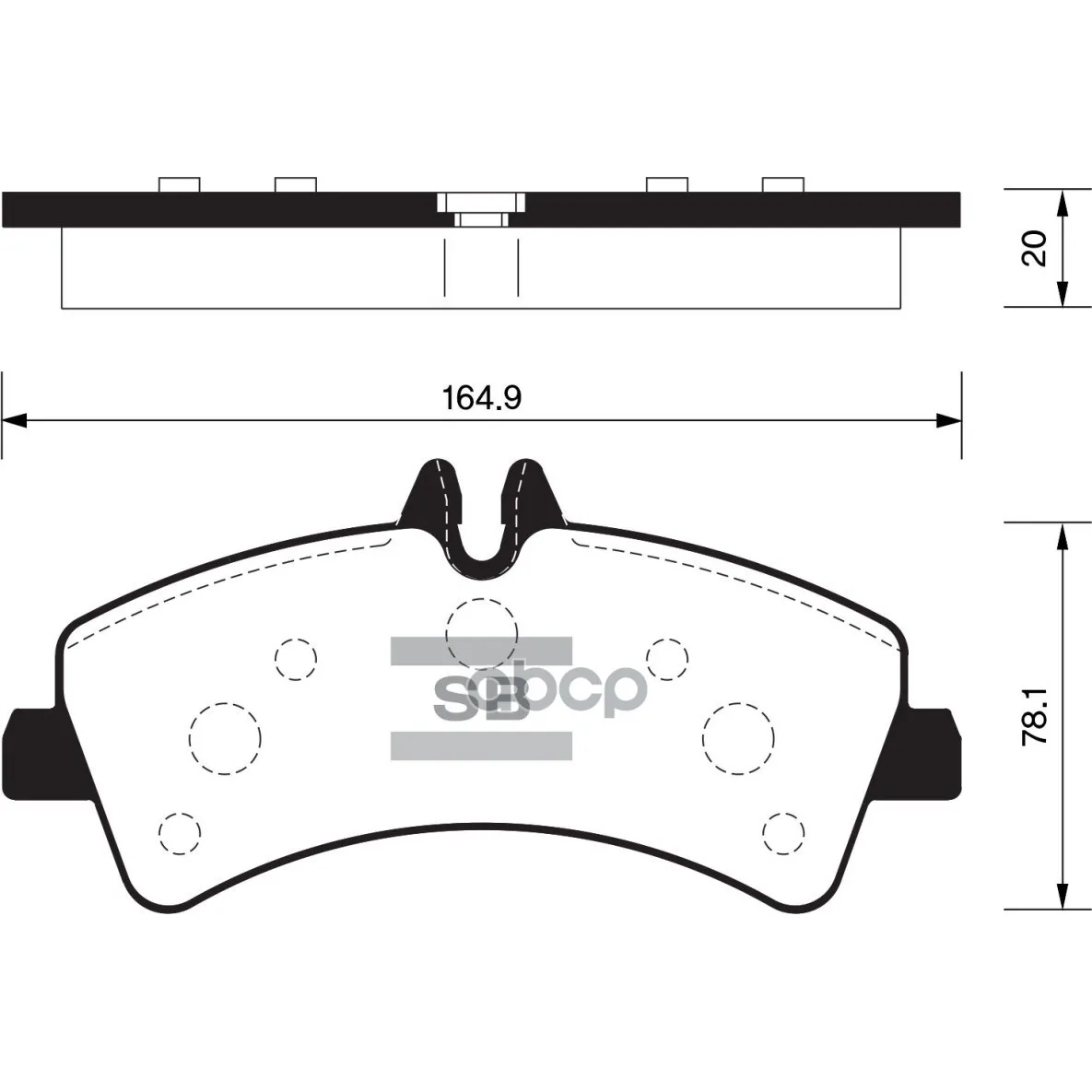 Колодки Тормозные Mercedes Sprinter(906)/Volkswagen Crafter 06 Задние Sangsin Brake Sp1426 Sangsin brake арт. SP1426