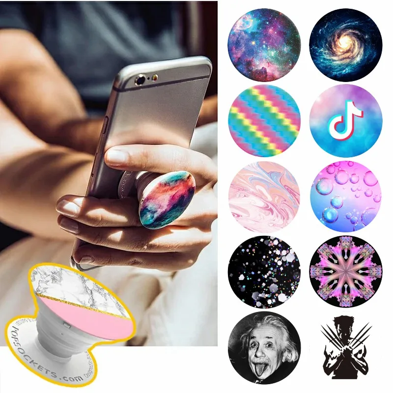 Popsoket, держатель для телефона с кольцом, звездное небо, Мраморная Подставка для телефона, универсальный держатель для мобильного телефона, ручка, карманная розетка