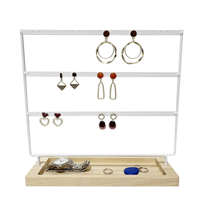 Earrings Holder 24/44/36/69/88/144 Holes Jewelry Display Stand for Woman Earrings Pendant Bracelet Jewellery Rack Box Wholesale