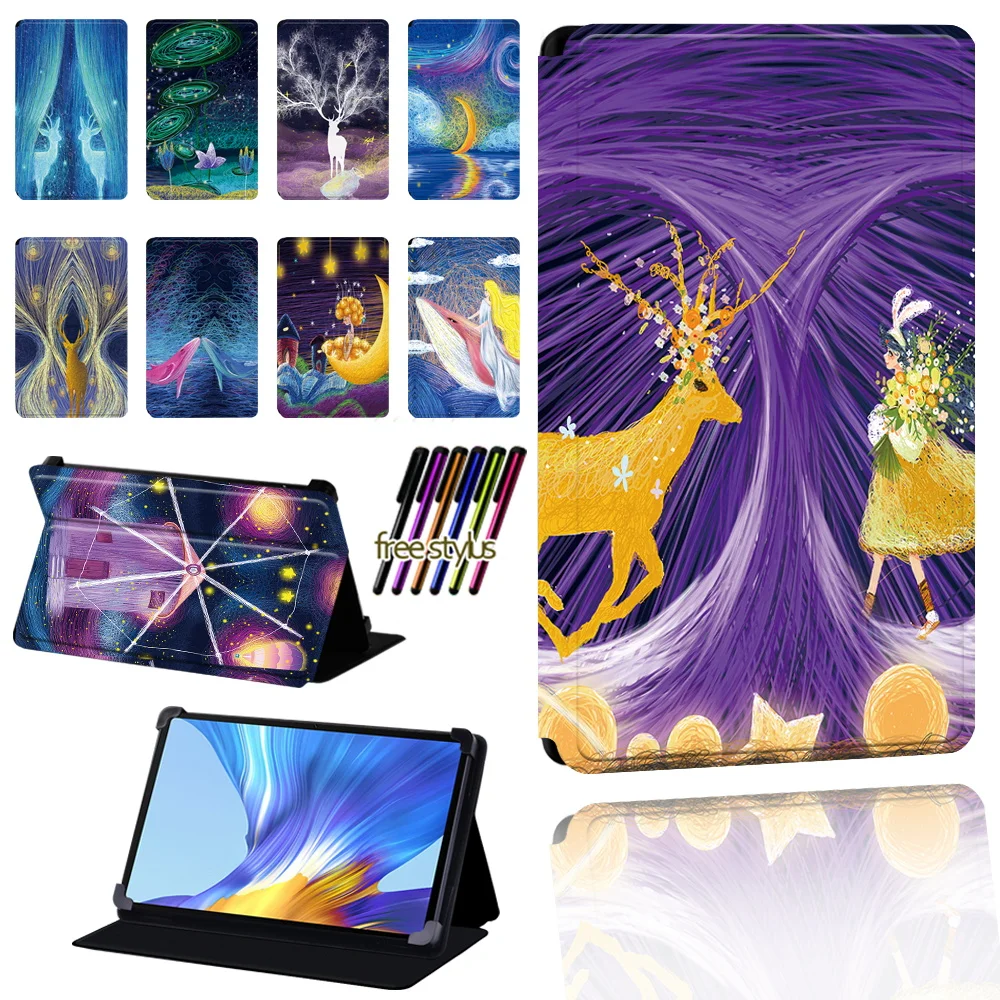 

Tablet Case for Huawei, Anti-fall Case, Pu Leather Lightweight Protective Case for Huawei MatePad / Honor V6 / Enjoy Tablet 2