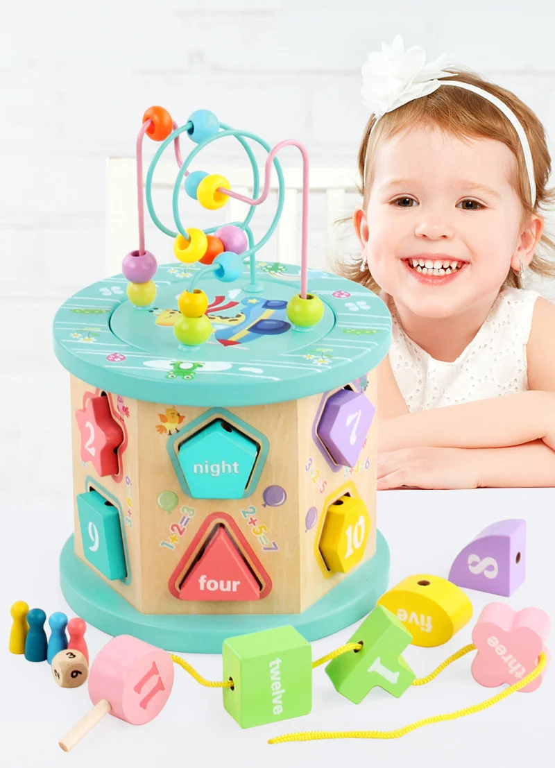 

Kid Montessori Materials Early Childhood Learning Educational Toys Color Cognition Puzzles Math Sensory Toy For Baby Wooden GifT