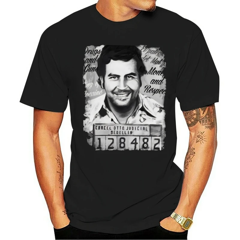 Мужская футболка Pablo Escobar Mugshot с изображением короля кокса хит продаж 2019 | одежда