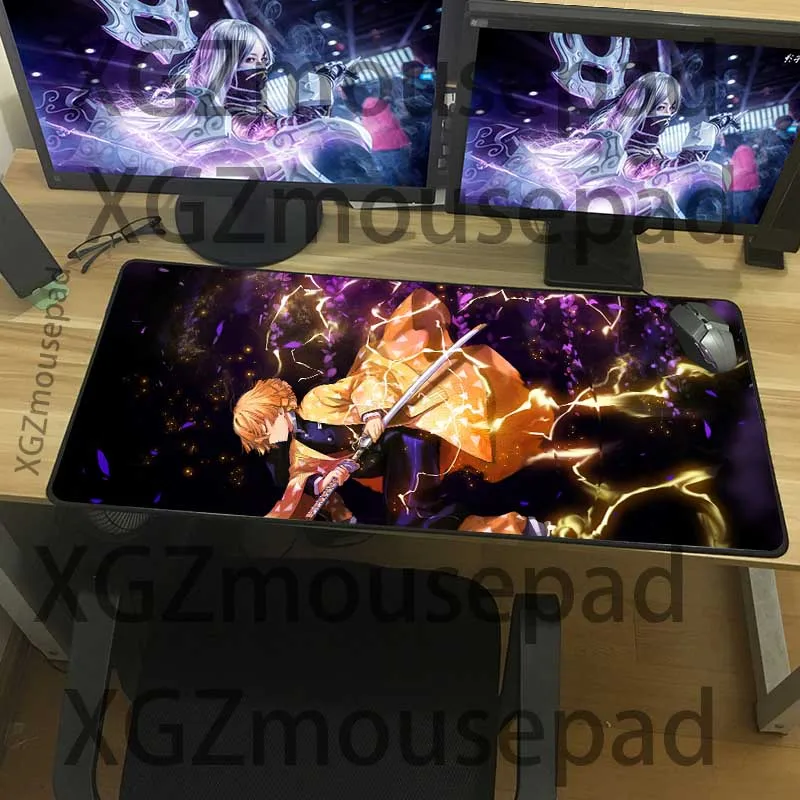 Большой игровой коврик для мыши XGZ из мультфильма рассекающий демонов Kimetsu No Yaiba
