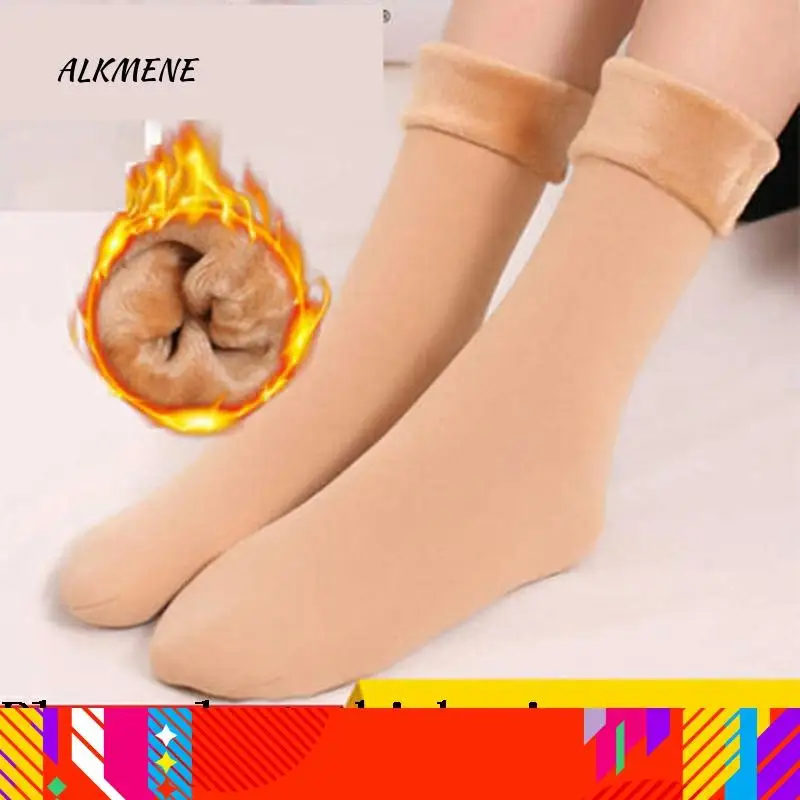 Бархатные толстые зимние носки сохраняющие тепло 2019 мужские и женские модные