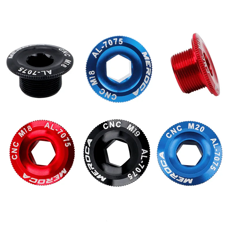 MEROCA Crank Screw M18/M19/M20 Bolt MTB Bike Iamok Cover Screws Aluminum Alloy 4 Colors | Спорт и развлечения