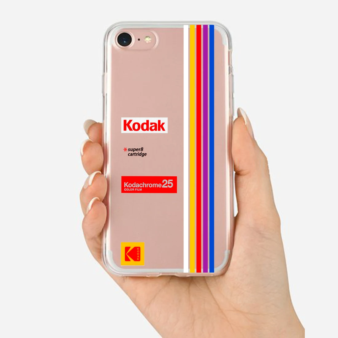 Kodak чехол для телефона классический полый логотип мягкий силиконовый прозрачный чистый чехол для iphone 11 Pro MAX 6 6s 7 8plus 5S 5 X XS XR XSMax