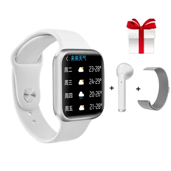

Smart Watch+Bluetooth Earphone+Strap/Set Blood Pressure Watch Fitness Tracker Support Whatsapp Message Reminder for IOS Android