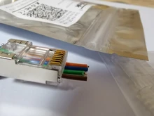 Xintylink-conector de cable ethernet CAT8, CAT7, CAT6A, rj45, conector 50U, red CAT.6A, SFTP, conector blindado, 1,5mm, agujero pasante