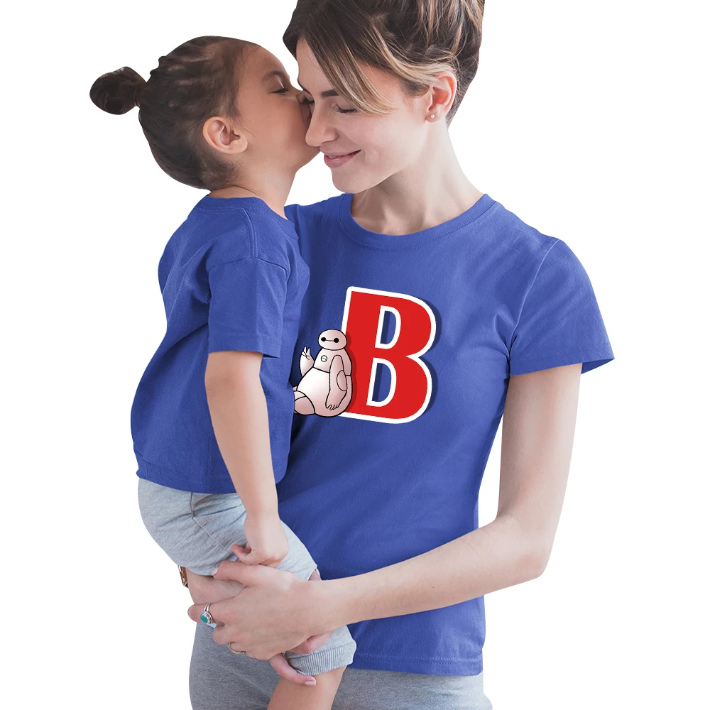 Disney Big Hero 6 T Shirt Famliy Look Outfits Color Tshirt Hipster High Quality Boss Lady Boss Baby Casual Best Friends  T-shirt plus size matching family outfits Family Matching Outfits