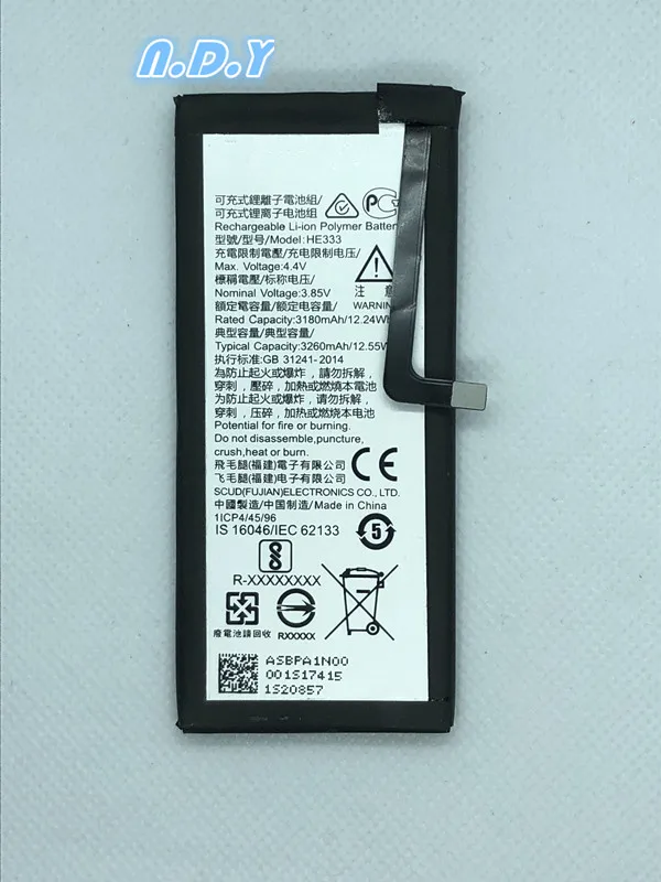 Оригинальный аккумулятор HE333 3260 мАч для Nokia 8 Sirocco HE 333|Аккумуляторы мобильных