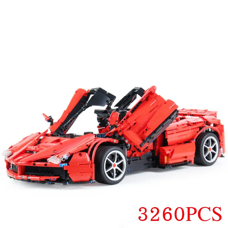 

XQ1002 Red Racing Sports Car Motor Power Function Technical Building Blocks Bricks Kids Gift Toy