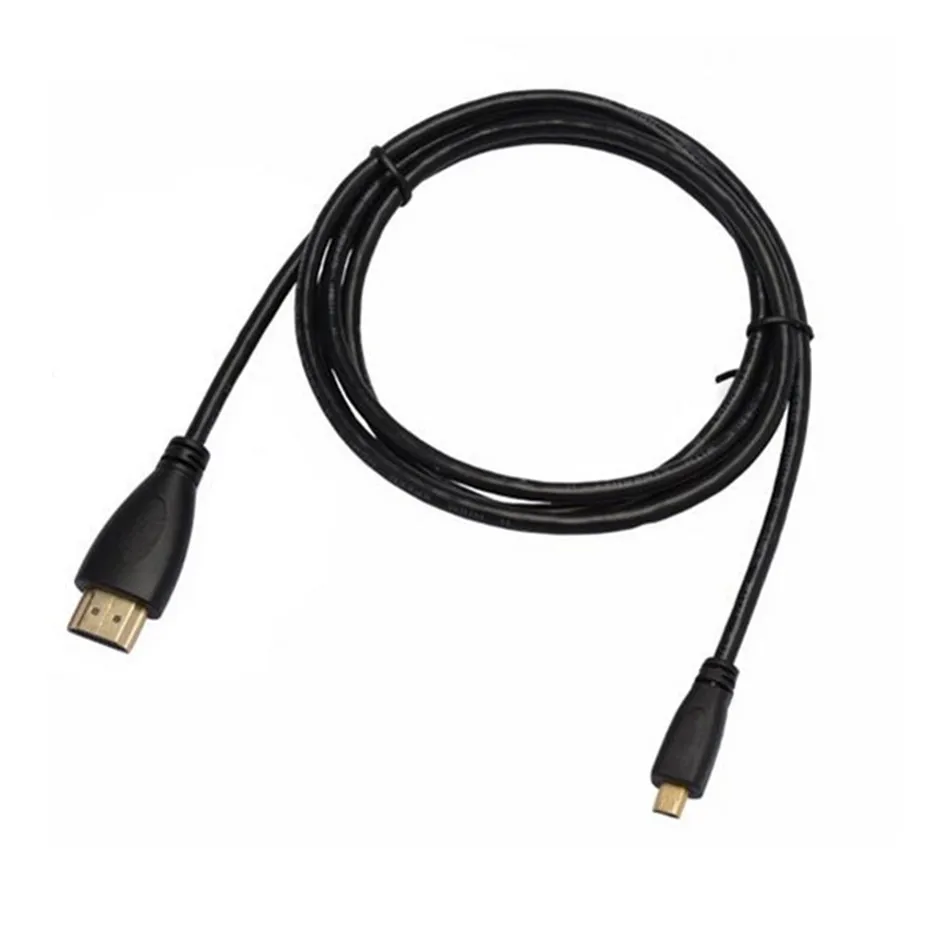 Камера Male-Male планшет HDTV телефон GoPro xbox PS3 Micro HDMI к HDMI кабель позолоченный 0,5 м 1 м 1,5 м 2 м 5 м 10 м
