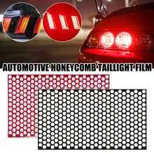 

2Pc Car Taillight Honeycomb Sticker PVC Decals Sticker Rear Light Decoration 48x30cm Self Adhesive Car Exterior Accessories