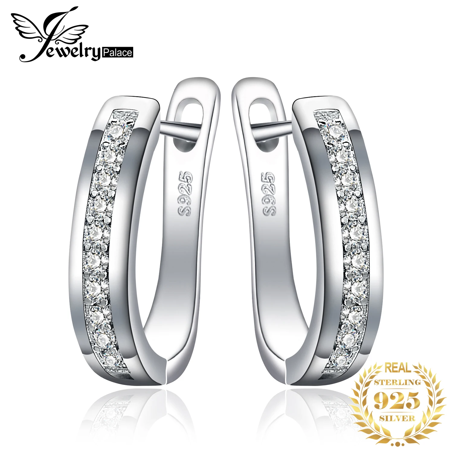 Jewelrypalace кубического циркония Юбилей канала Набор Вечность клип на Серьги
