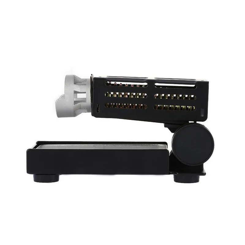 Tanie Gorąca sprzedaż regulowana podstawka do lutownicy stacja kąt elewacji z 1 gąbka do czyszczenia