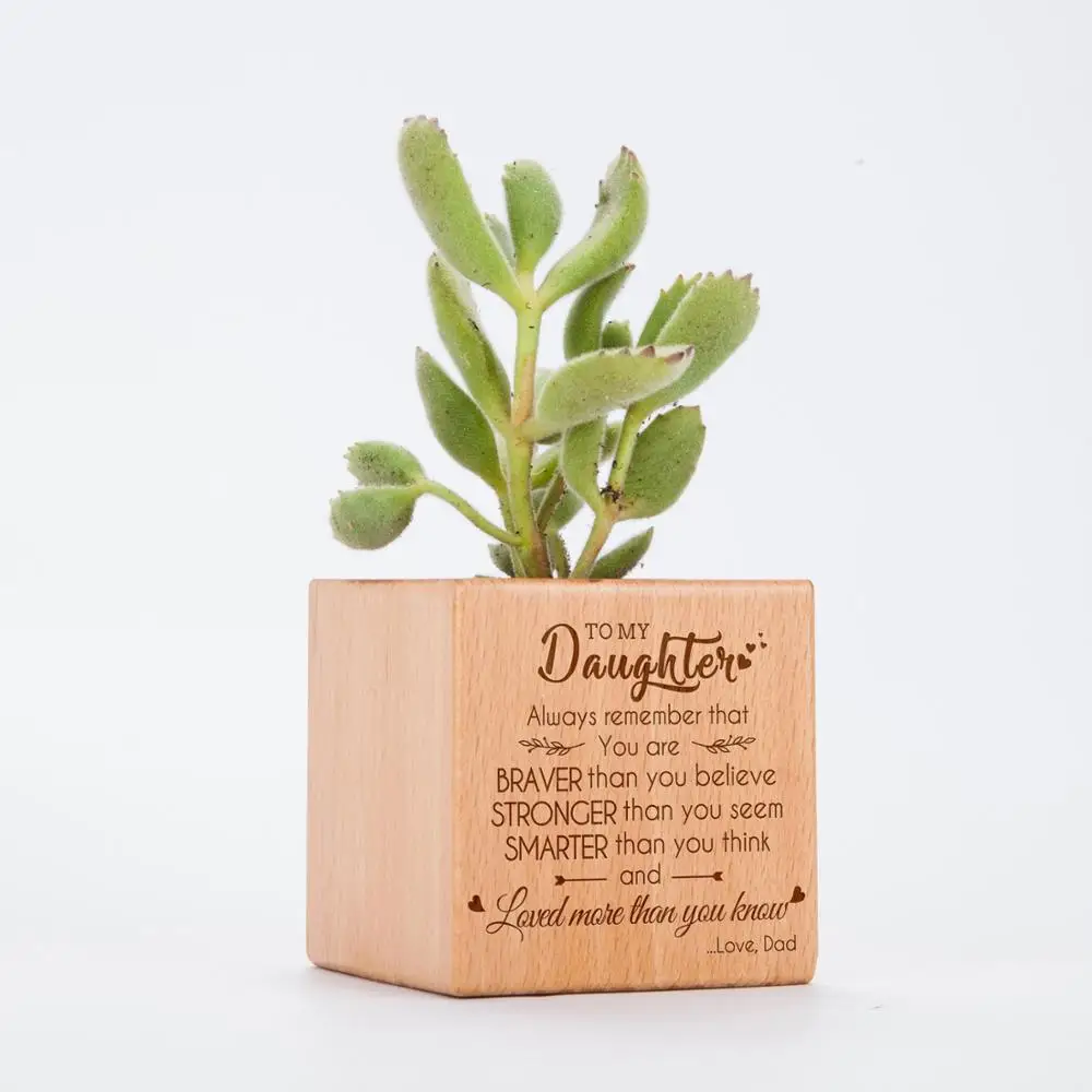 

Dad To Daughter, I Pray Youll Always Be Safe Engraved Plant Pot