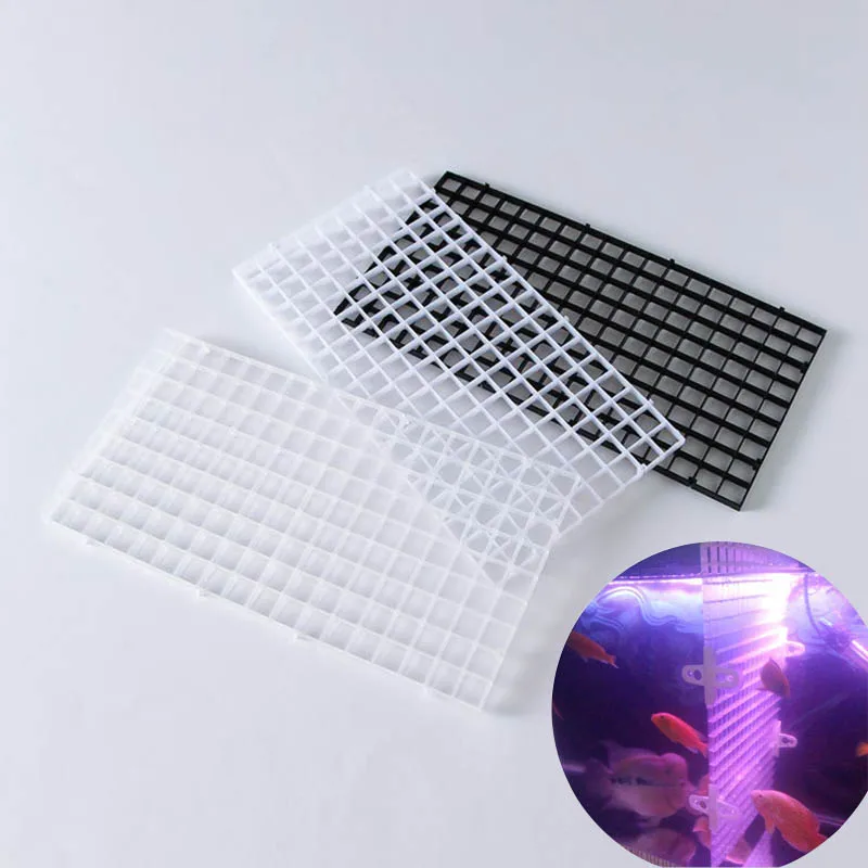 

Durable Plastic Fish Grid Divider Tray Egg Crate Aquarium Tank Filter Bottom Isolate Pane DEC889