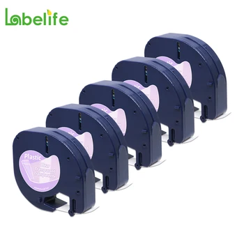 Labelife 5ããã¯äºædymo letratagããŒã16952 (12267 16951 12268) é»ã¯ãªã¢ãã©ã¹ããã¯ã©ãã«ããŒã12ããªã¡ãŒãã«ã©ãã«ããªã³ã¿