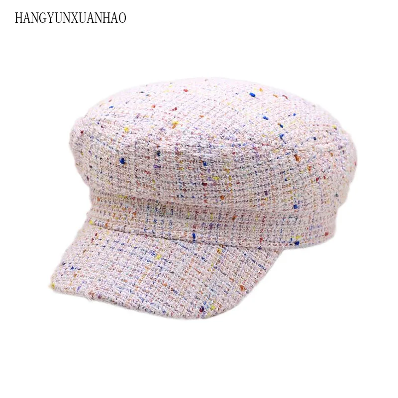 

Fashion Autumn And Winter Retro Hat For Women Men Octagonal Caps Mixed Color Beret Hat Unisex Female Male Newsboy Hat Casquette