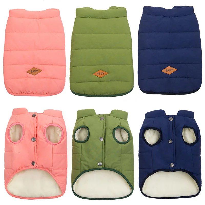 Fashion Pet Small Dog Clothes Winter Warm Dog Jacket Harness Chihuahua Puppy Coats XS-XL