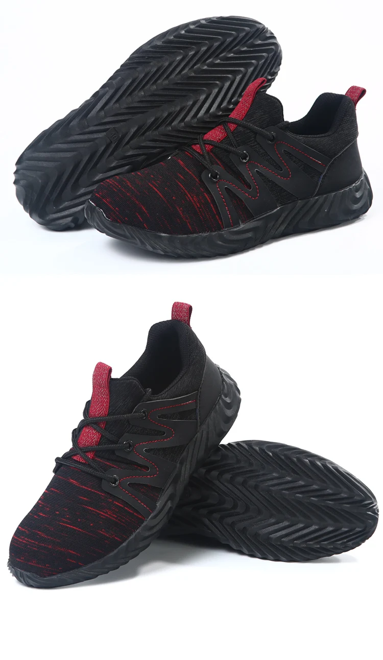 Men's Steel Toe Work Safety Shoes Casual Breathable Sneakers Puncture Proof combat Boots Comfortable Industrial Shoes for Men